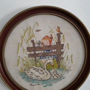 Vintage Hummel Needlework Picture by Josef Mueller for Paragon